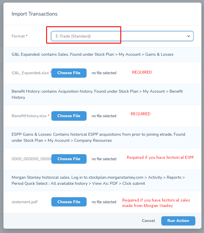 File Import Options